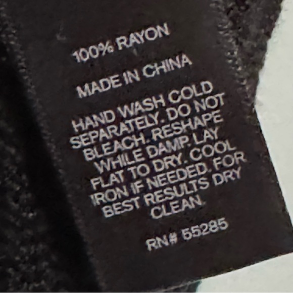 EXPRESS Black Dolman 3/4 Sleeve Open Knit Net Mesh Stretch Sweater Top Sz Small - Picture 6 of 6